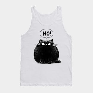 Black Cat Says No Tank Top